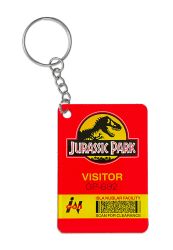 Jurassic Park Visitor Pass Keychain